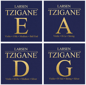 Larsen Tzigane Violin String Set Medium Tension Larsen Tzigane Violin String Set Medium Tension