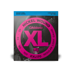 D'Addario Light/Long Scale Bass Set - Nickel Wound 45-100 D'Addario Light/Long Scale Bass Set - Nickel Wound 45-100