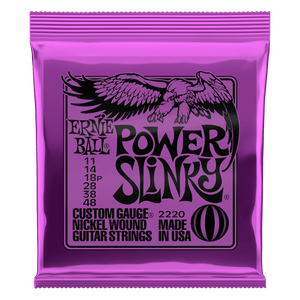 Ernie Ball Power Slinky Nickel Wound Electric Strings - 11-48 Gauge Ernie Ball Power Slinky Nickel Wound Electric Strings - 11-48 Gauge