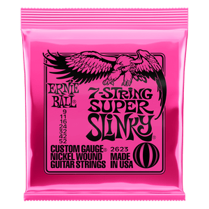 Ernie Ball Super Slinky 7 String Nickel Wound Electric Strings - 9-52 Gauge Ernie Ball Super Slinky 7 String Nickel Wound Electric Strings - 9-52 Gauge