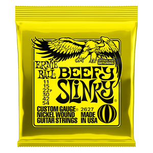 Ernie Ball Beefy Slinky Nickel Wound Electric Strings - 11-54 Gauge Ernie Ball Beefy Slinky Nickel Wound Electric Strings - 11-54 Gauge
