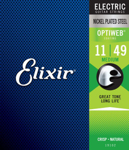 Elixir Optiweb Coated Nickel Electric Strings - Medium 11-49 Gauge