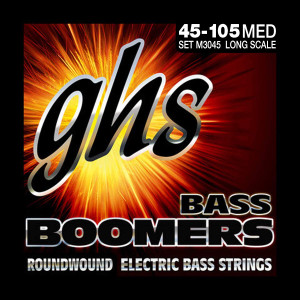 GHS 4 String Bass Boomers - Nickel Plated Long Scale - Medium 45-105 Gauge