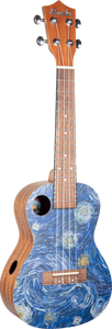 Amahi UKC-3DA4 Concert - Masterpiece Series Van Gogh Starry Night Concert Ukulele