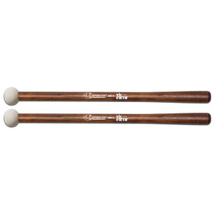 Vic Firth - MB0H - Corpsmaster Bass Mallets - Extra Small Head, Hard