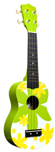 Amahi DDUK6 Soprano - Green Flower