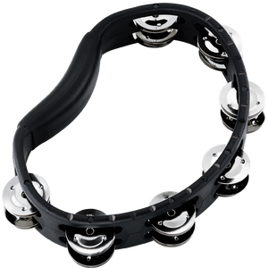 Meinl Headlines Series Hand Held Dual Row Stainless Steel ABS Tambourine - Black Meinl Headlines Series Hand Held Dual Row Stainless Steel ABS Tambourine - Black