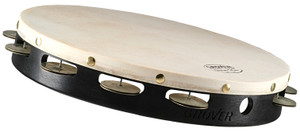 Grover 12" Projection Plus Single Row Tambourine - German Silver