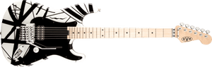 EVH Striped Series - White with Black Stripes EVH Striped Series - White with Black Stripes