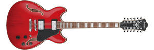 Ibanez AS7312 12 String - Hollow Body - Transparent Cherry Red
