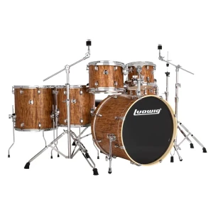 Ludwig Element Evolution 6-Piece Drum Set, in Cherry w/Hardware