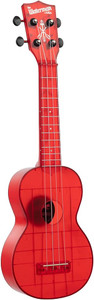 Kala Maritime Red Transparent Waterman - Soprano Ukulele