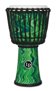LP World Collection 10" Circle Djembe - Green Marble