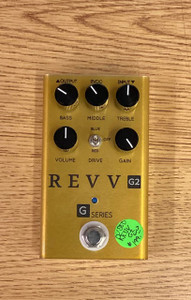 Used Revv G2 - Green Channel Preamp/Overdrive/Distortion Pedal - Gold Used Revv G2 - Green Channel Preamp/Overdrive/Distortion Pedal - Gold