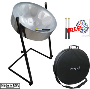 Panyard C-20 Lead Steelpan Plus Package - High Gloss Silver Panyard C-20 Lead Steelpan Plus Package - High Gloss Silver
