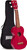 Mahalo Kahiko Series Soprano Ukulele - Red