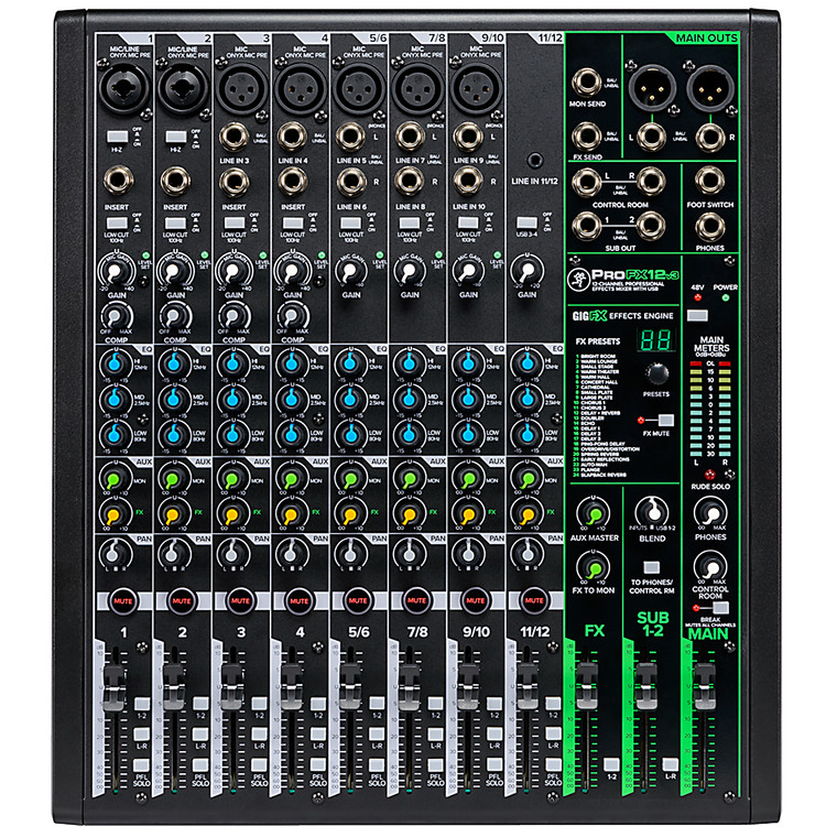 Mackie ProFX12v3 Professional Effects Mixers with USB