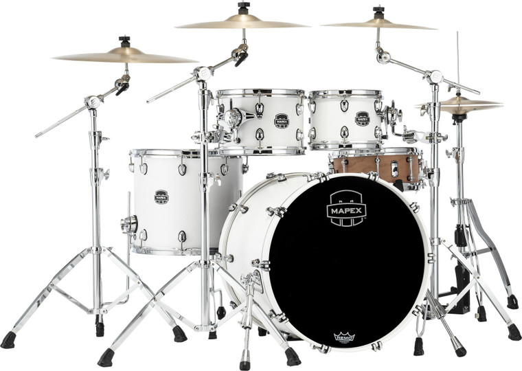 Mapex Saturn 4-piece Rock Shell Pack -Satin White