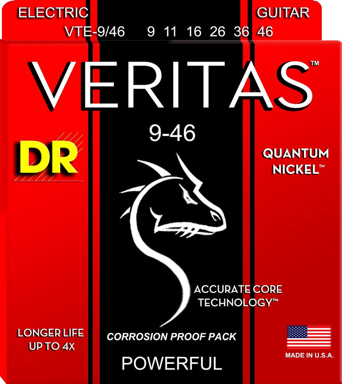 DR Veritas Coated Electric Strings - Light 9-42