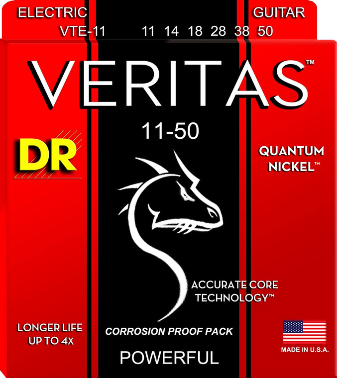 DR Veritas Coated Electric Strings - Heavy 11-50