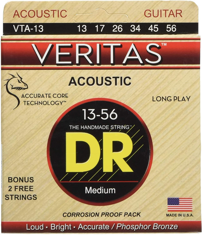DR Veritas Acoustic Strings - Medium 13-56