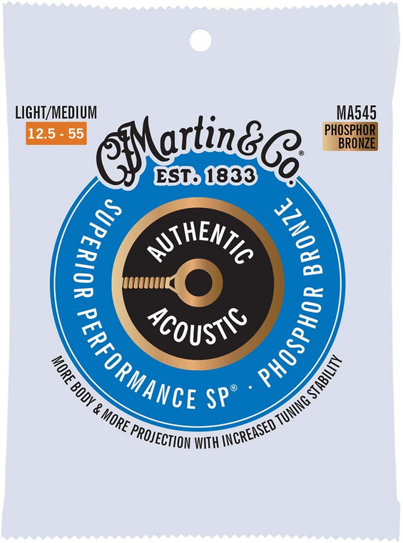 Martin Authentic Acoustic SP Set - Phosphor Bronze Light/Medium 12.5-55