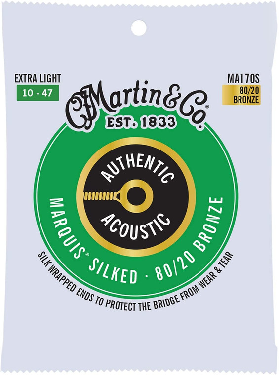 Martin Authentic Acoustic Marquis Silked Set - 80-20 Bronze Extra Light .01-.047