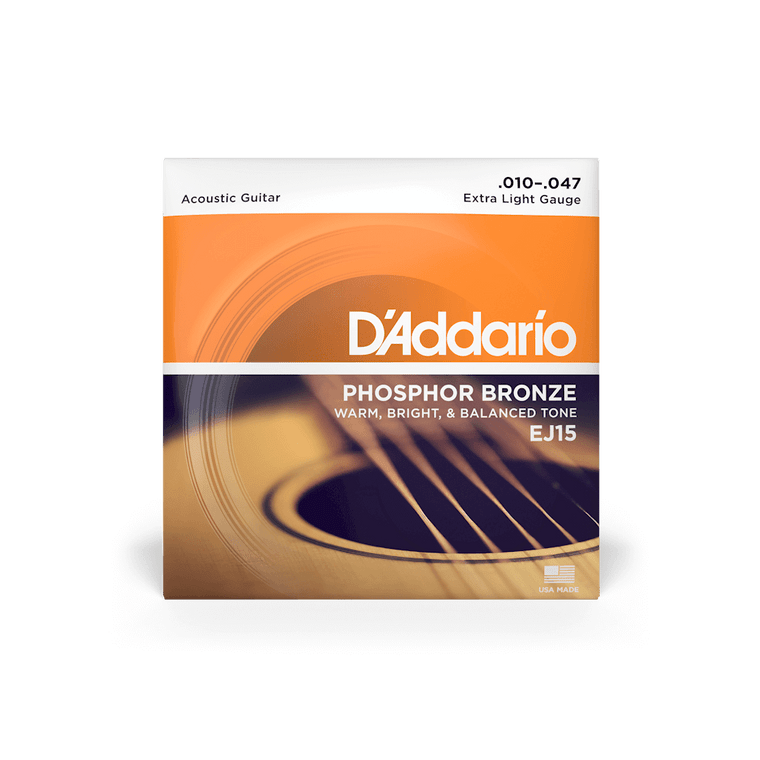 D'Addario Extra Light Set Acoustic Set - Phosphor Bronze 10-47