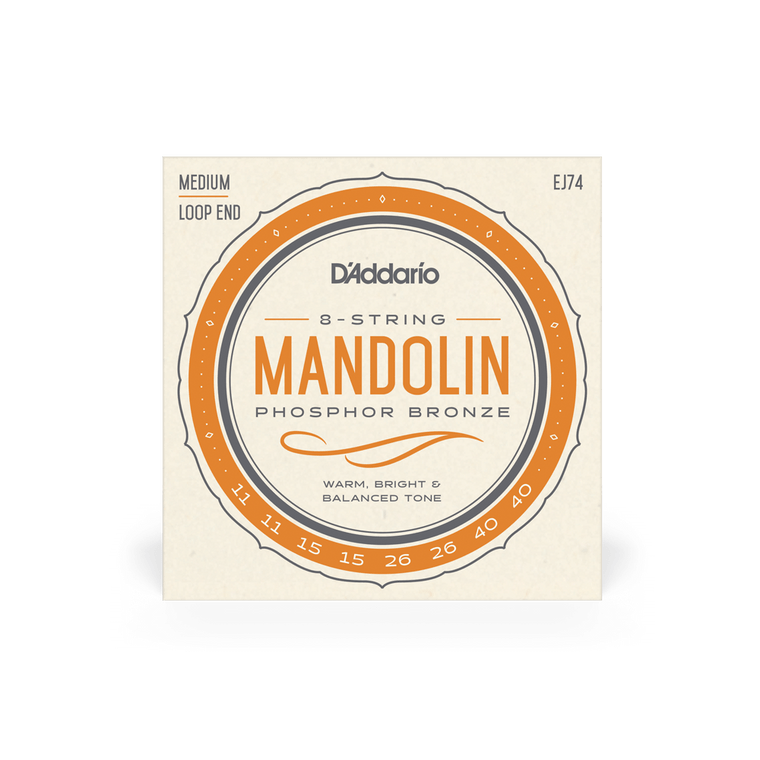 D'Addario Medium Set Mandolin Set - Phosphor Bronze 11-40
