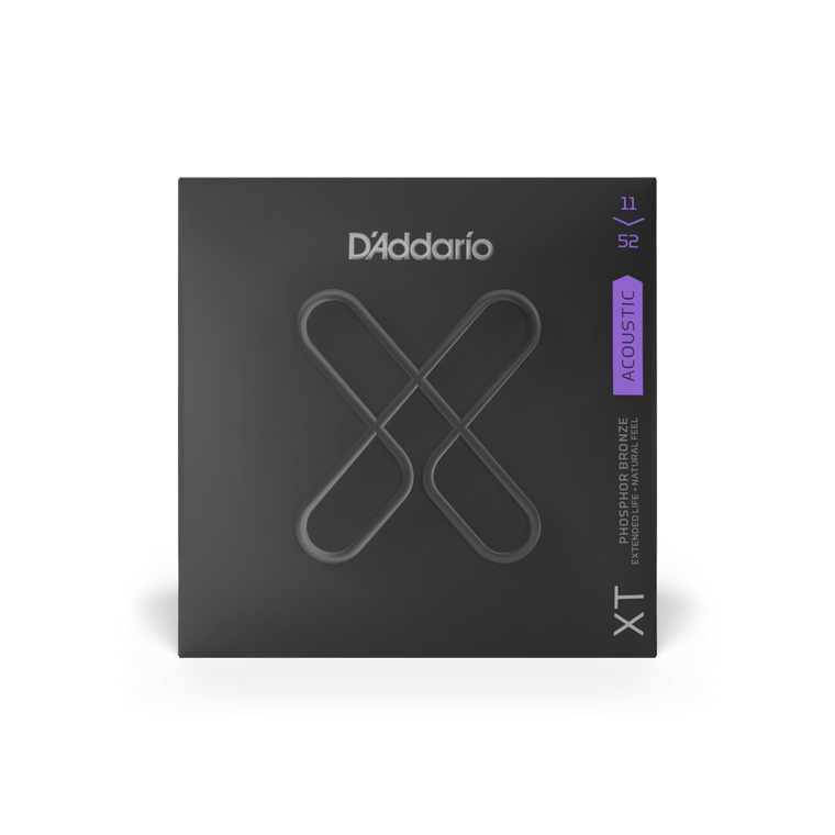 D'Addario XT Extended Life Custom Light Acoustic Set - Phosphor Bronze 11-52