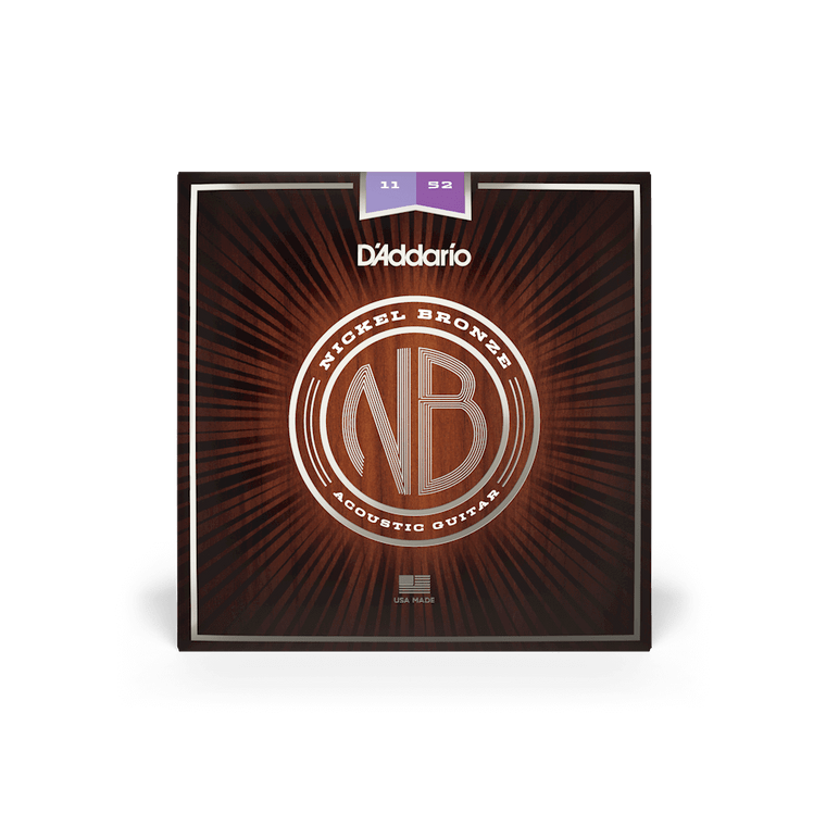 D'Addario Custom Light Set Acoustic Strings - Nickel Bronze 11-52