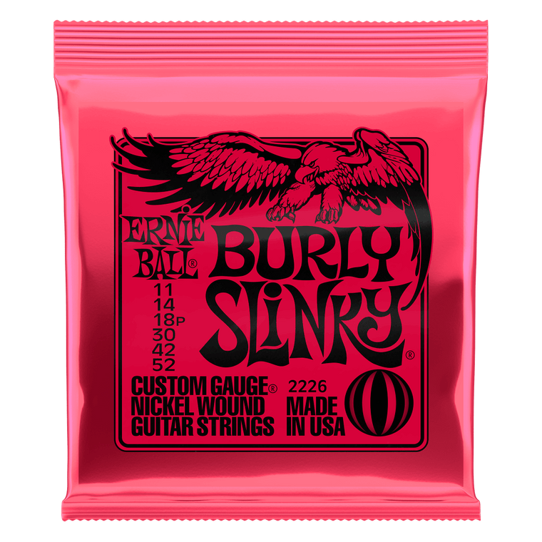 Ernie Ball Burly Slinky Nickel Wound Electric Strings - 11-52 