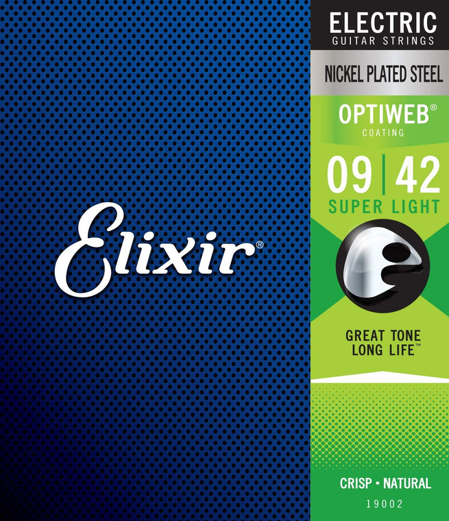 Elixir Optiweb Coated Electric Strings - Super Light 9-42 Gauge