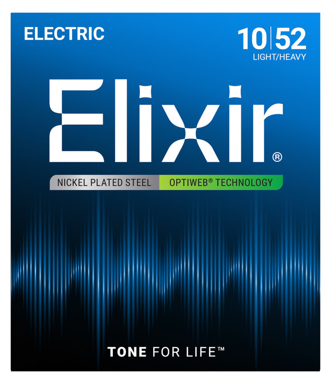 Elixir Optiweb Coated Electric Strings - Light/Heavy 10-52 Gauge