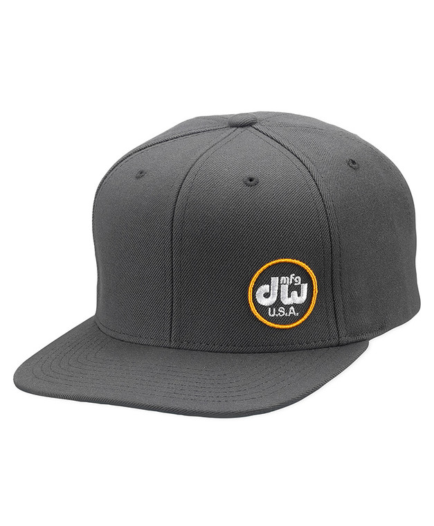 DW MFG Hat - Snapback - Gray with Yellow Logo