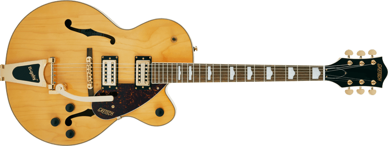 Gretsch G2410TG Streamliner Hollow Body Single-Cut with Bigsby and Gold Hardware - Village Amber