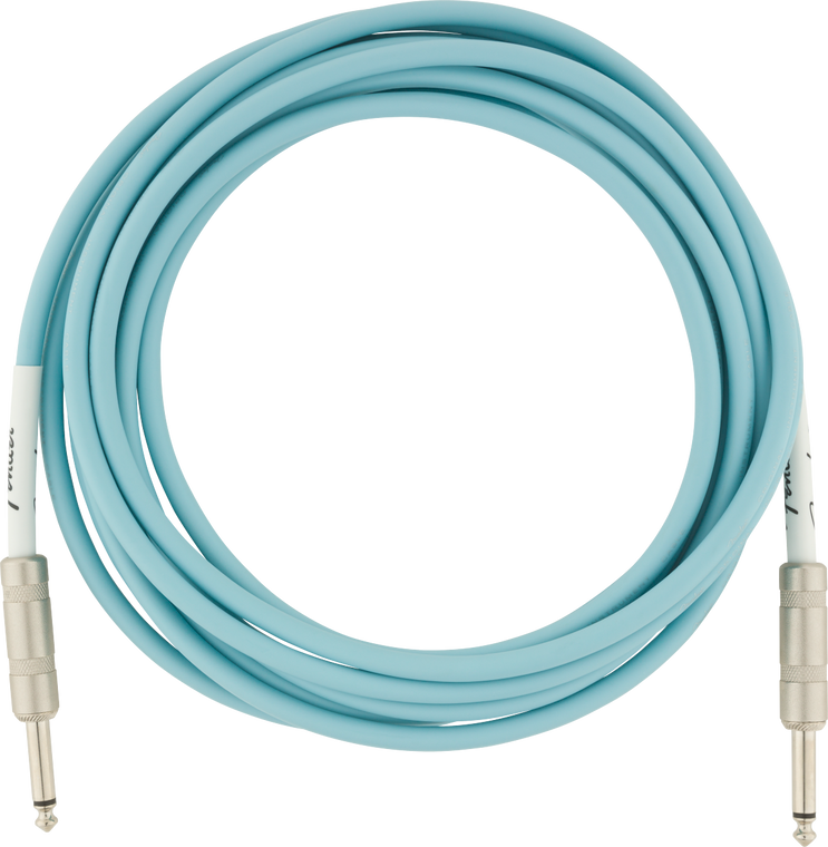 Fender Original Series Instrument Cable - Daphne Blue 15ft