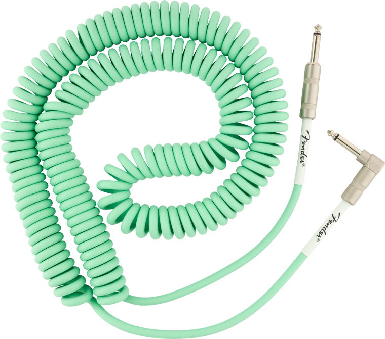 Fender Original Series Coil Instrument Cable - Surf Green 30ft