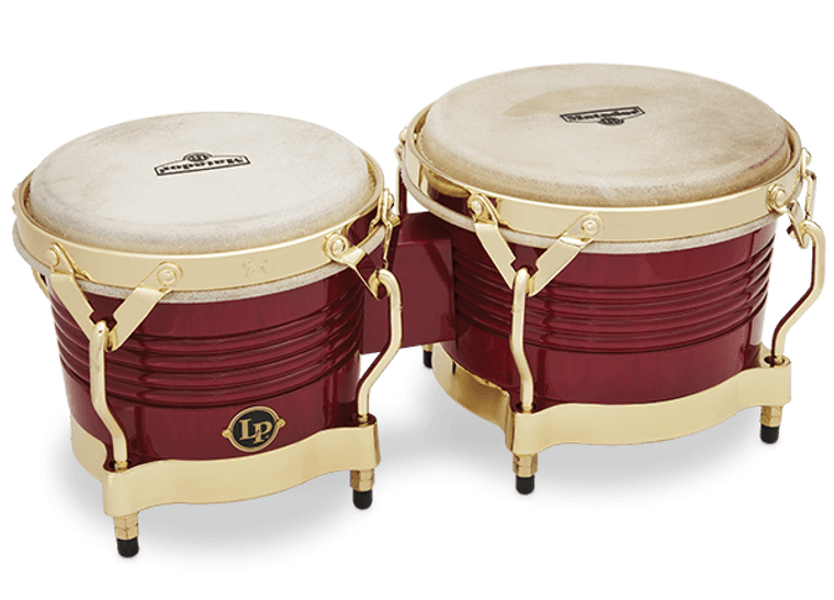 LP Matador Series Wood Bongos - Red/Gold