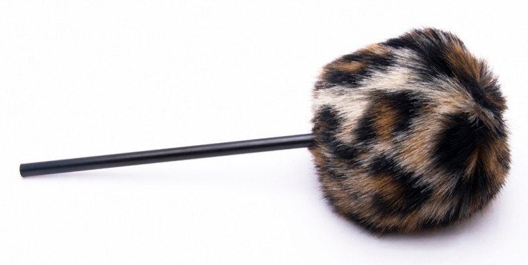 Danmar Fuzzy Bass Drum Beater - Tan Cheetah/Leopard