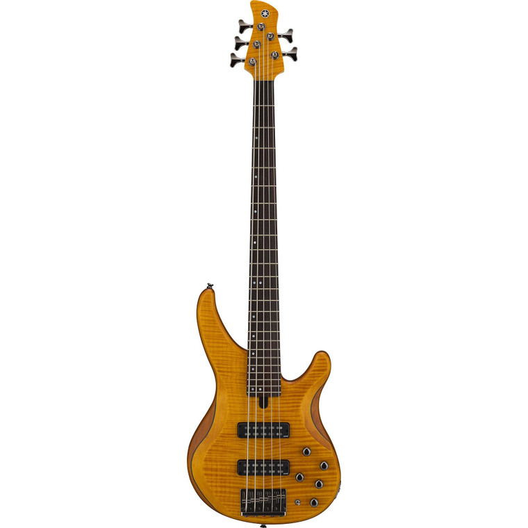 Yamaha TRBX605FM 5 String Bass - Matte Amber