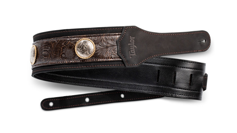 Taylor Grand Pacific 3" Nickel Concho Leather Strap