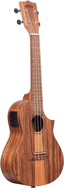 Kala Exotic Wood Series Teak Tri-Top Concert Ukulele