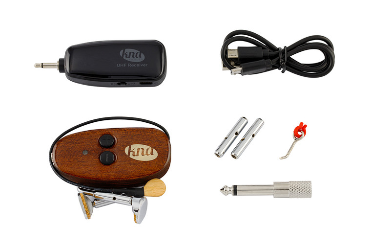 KNA Portable Violin/Viola Wireless Piezo Pickup with Volume Control