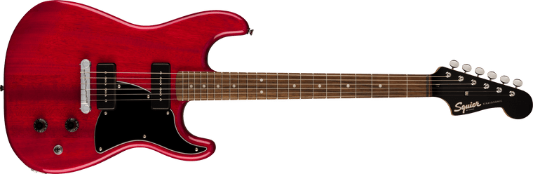 Fender Paranormal Strat-O-Sonic Electric Guitar - Crimson Red Transparent