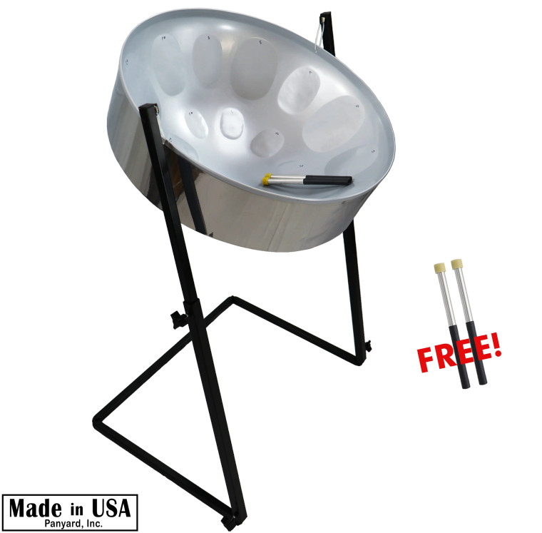 Panyard C-20 Lead Steelpan Package - High Gloss Silver