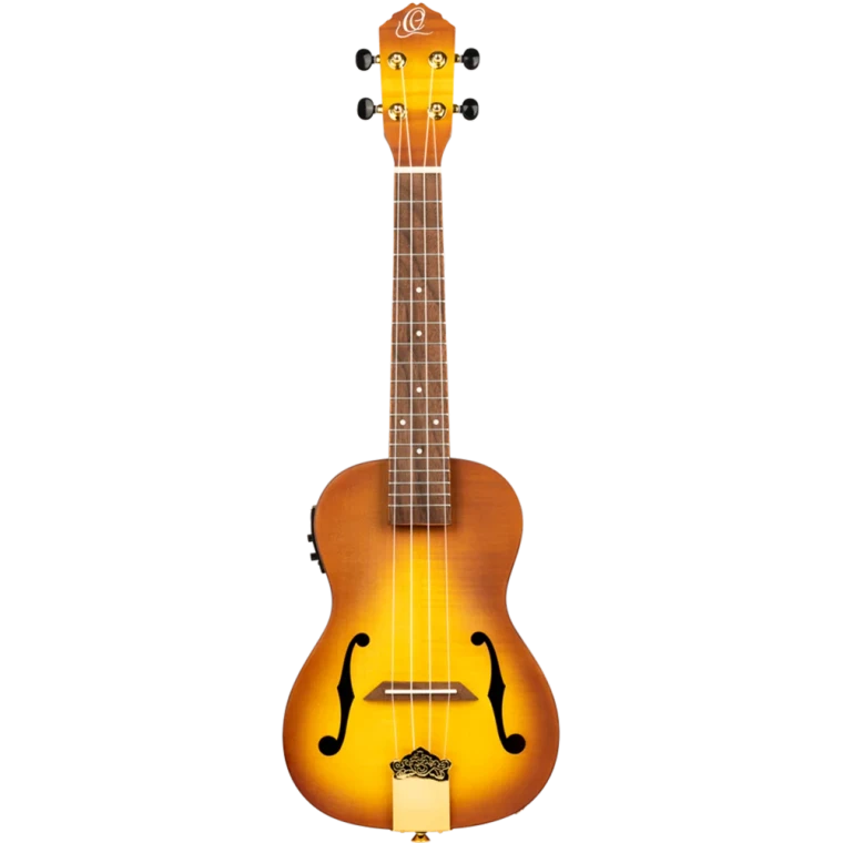 Ortega Concert Ukulele - Flamed Maple Honey Sunburst