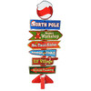 North Pole Christmas Decoration Cardboard Sign