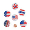 Metal Patriotic Buttons