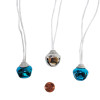 Blue and Silver Winter Jingle Bell Necklaces 